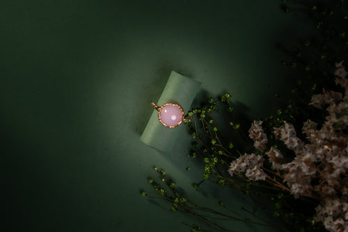 Anel Deep Ocean em prata com banho de ouro 24k e pedra natural – JF Jóias