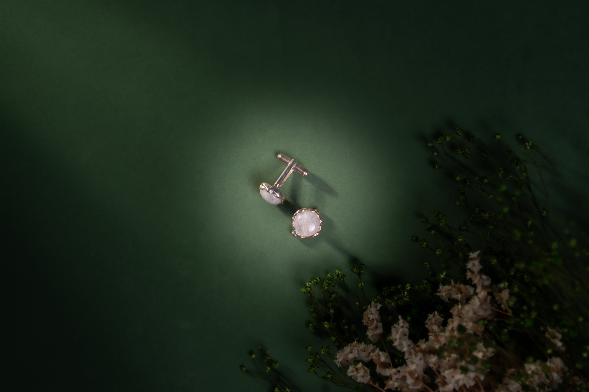 Botão de Punho Pedra da Lua