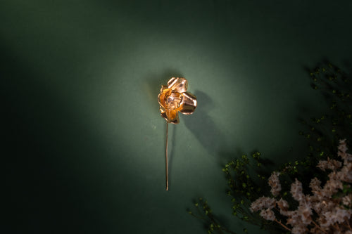 Alfinete Noivo Rose – detalhe 2