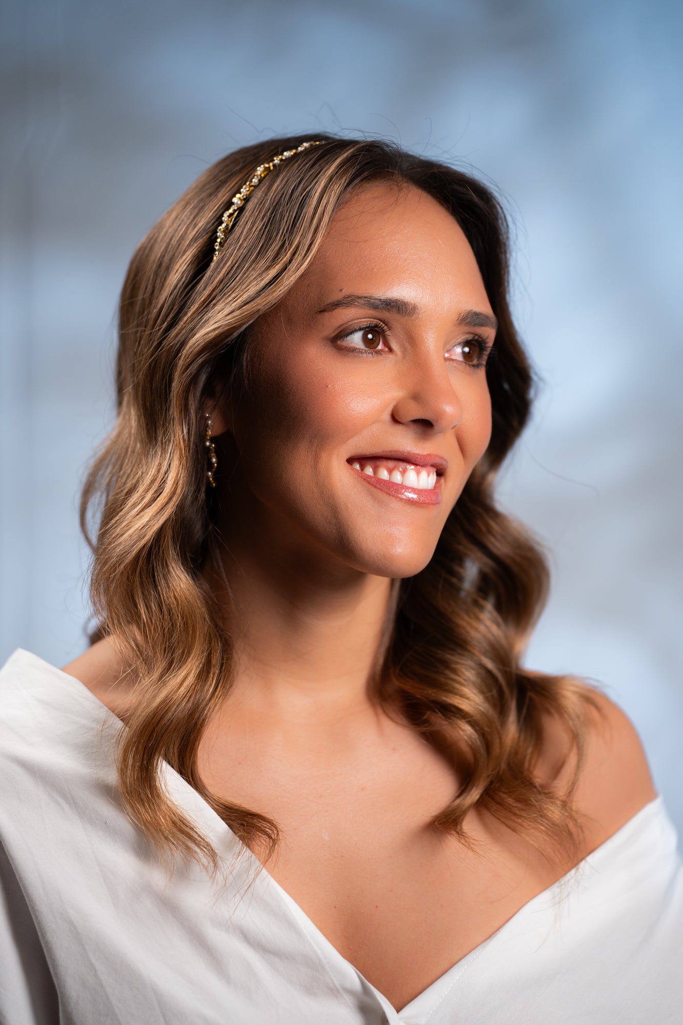 Toucado Noiva Enchanted Pearl